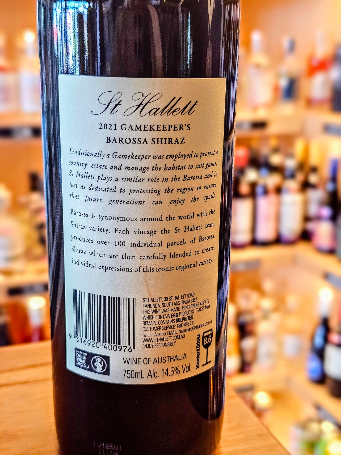 St Hallett - Gamekeeper's Shiraz 2021
