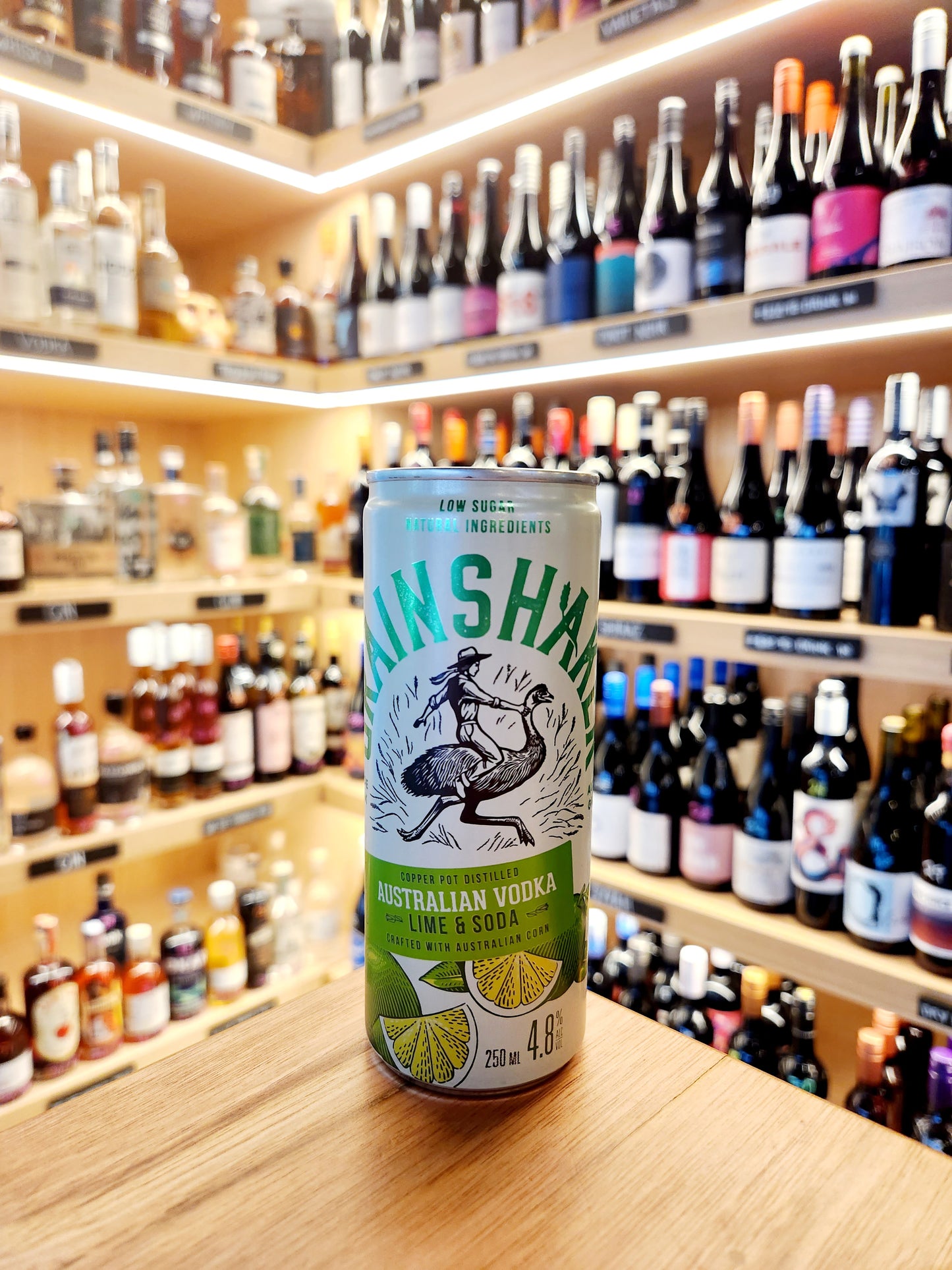 Grainshaker Vodka, Lime & Soda