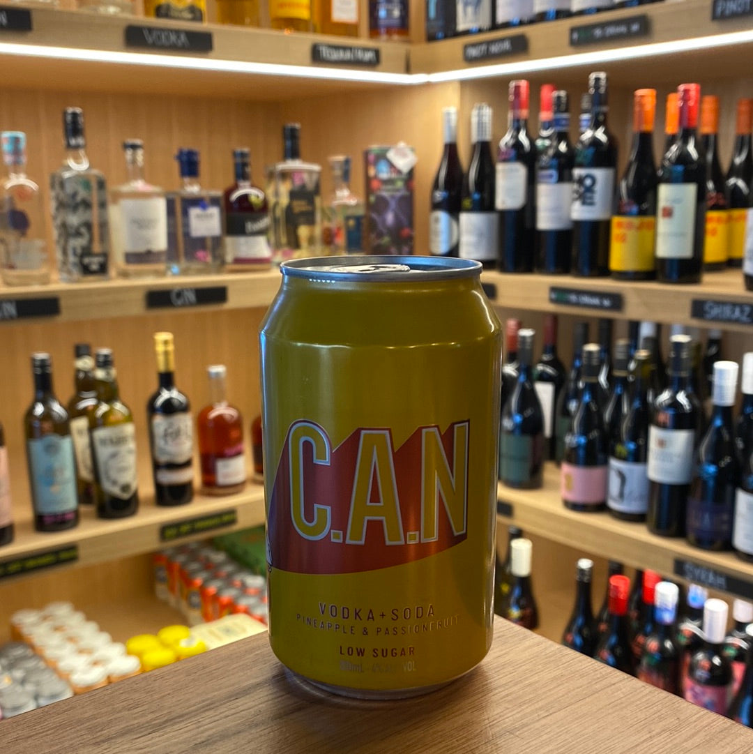 C.A.N Pineapple & Passionfruit Vodka Soda