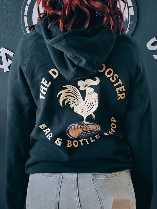 Unisex Style The Dizzy Rooster Navy Hoodie - Yellow Logo